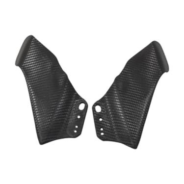 Imagem de QccHieUs Motocicleta traseira Espelho de asa fixa Substituição resistente Modificação fácil de instalar 1 par de spoiler lateral de spoiler