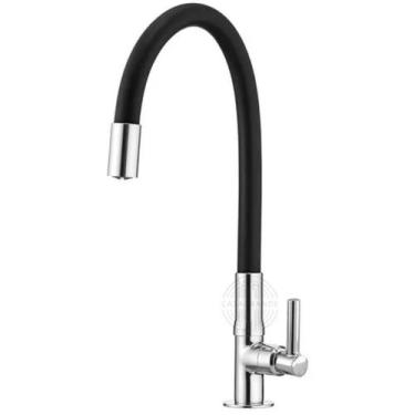 Imagem de Torneira Gourmet Flexível De Cozinha Bancada Preto CasaGrande Mundial