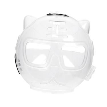Imagem de Ｂｅｓｇａ Capa de boca de focinho de gato tampa da boca de gato Anti -arranhão Acessórios para gatos Capaca de gato Capacete de preparação para a beleza Travel, Clear L