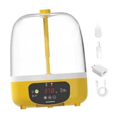 Imagem de IEUDNS Incubadora de ovos incubadora de frango, plugue dos EUA, 4 ovos de ciência portátil e educação de aves de capoeira para pombo, Manual