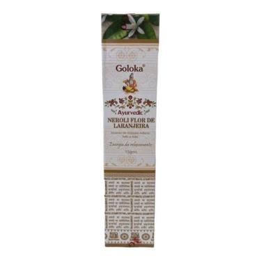 Imagem de Incenso Massala Flor de Laranjeira Goloka Varetas Cx 15g - Lua Mística