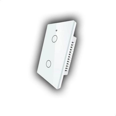Imagem de Interruptor Inteligente WiFi 2 Botões Touch Alexa Google B