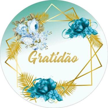 Imagem de Painel Redondo Tecido Sublimado 3D Gratidão Frd-5930