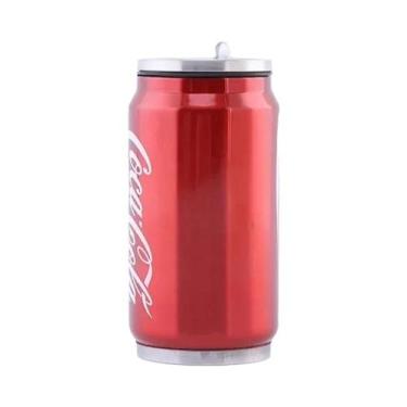 Imagem de Aço Inoxidável Dupla Camada Cola Garrafa Térmica Copo De Água Balão De