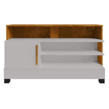 Imagem de Rack Tv até 48 Pol Pipa 1 Porta Off White Naturalle Bechara - Móveis B