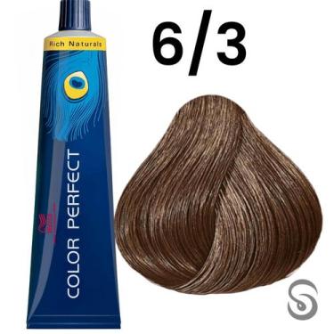 Imagem de Wella Perfect Color 6/3 Louro Escuro Dourado Rich Naturals 60ml, UNICA