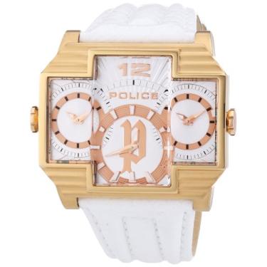 Imagem de Police Relógio masculino PL-13088JSR/04 Hammerhead retangular ouro rosa IP com mostrador triplo