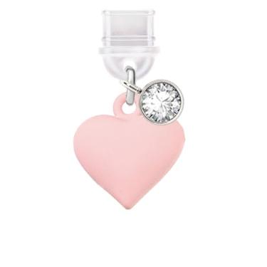 Imagem de ELISE & FONDA TP626 Tipo-C porta de carregamento plugue antipoeira pequeno 3D pintura spray amor coração celular charme para iPhone 15/16/Samsung/OnePlus/Xiaomi/oppo telefones Android (rosa), approx