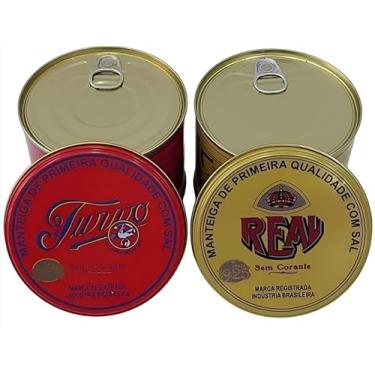 Imagem de Kit Manteiga Meneira com sal TURVO e REAL, 2 Latas de 500g cada