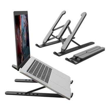 Imagem de Suporte Premium Notebook Ajustável, 6 Ângulos, Alumínio, Dobrável, Ergonômico, para 10-17 Polegadas, Compatível com Macbook, iPad, HP, Dell, Lenovo