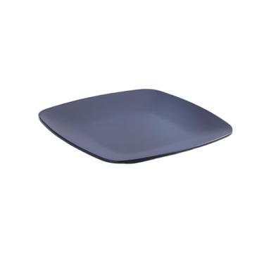 Imagem de Prato de molho preto simples e delicado quadrado esmaltado retrô - prato quadrado de 15 cm