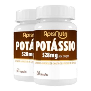 Imagem de Kit 2 Suplemento Mineral De Potássio Apisnutri 60 Cápsulas