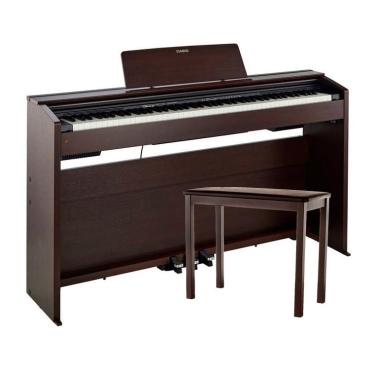 Imagem de casio px-870 privia piano digital marrom (Casio PX870 Completo   Banqueta Saty)