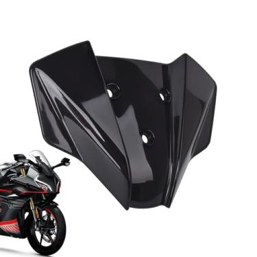 Imagem de Para- de motocicleta, tela de de motocicleta, acessórios dianteiros modificação extensão de spoiler para melhorar a estabilidade, diferentes climas, passeio, scooter, rua, quadriciclo