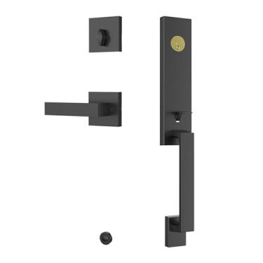 Imagem de Conjunto de maçaneta e fechadura de porta frontal