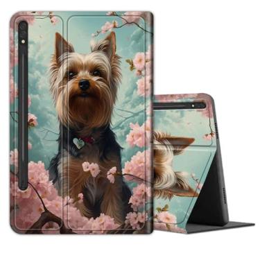 Imagem de Capa para tablet Samsung Galaxy Tab S9 Plus/S9 FE Plus 5G 12,4 polegadas 2023 (modelo SM-X810/SM-X816B/SM-X818U/SM-X616B), capa de couro com suporte multiângulo com hibernar/despertar automático,