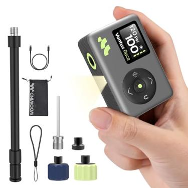 Imagem de Bomba portátil para bicicleta com medidor de pressão digital, bomba de ar recarregável de 120 PSI para bicicleta de estrada, mountain bike, bolas esportivas, inflador de pneu de bicicleta para