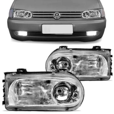 Imagem de Par Farol Foco Duplo Gol Saveiro Gti, Tsi, Gts, Cli G2 Bola 95 96 97 98 99