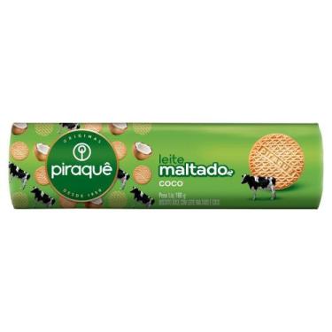Imagem de Biscoito Piraquê Leite Maltado 132g Coco