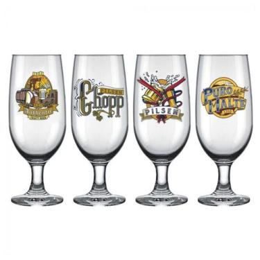 Imagem de Conjunto de Taças de Cerveja Floripa Nadir 300 ml com 4 Peças - NADIR 