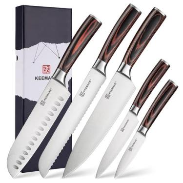 Imagem de Conjunto de facas KEEMAKE 5-1.4116 em aço inoxidável de alto carbono