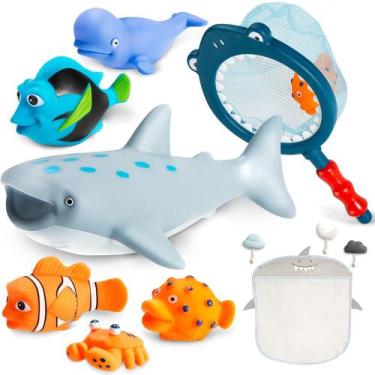 Imagem de Brinquedos de banho Masagotti Mold Free No Hole Baby Shark com armazen