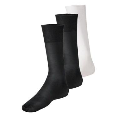 Imagem de Kit com 3 Pares de Meias Social Meianyl 6002-001 Colorido - LUPO, Bran