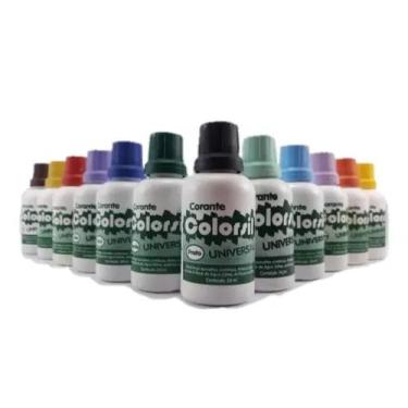 Imagem de Kit 14 corante colorante de tinta universal colorsil 34ml todas cores