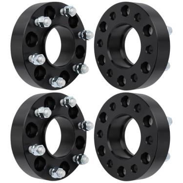 Imagem de IRONTEK Espaçadores de roda de 6 x 135 mm a 6 x 139,7 mm adequados para Ford 22-24 Bronco/ 15-24 Expedition/ 15-24 F-150/15-23 Lobo, para Lincoln 15-24 Navigator, passo de rosca forjado de 3,8 cm