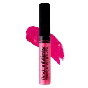 Imagem de Boston Mints P-Town Pink Lip Gloss (0,708 g) – Fórmula vegana, sem glúten, sem crueldade com aloe, vitaminas C e E, e um toque refrescante de extrato de hortelã para lábios macios e hidratados.