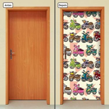 Imagem de Adesivo Decorativo de Porta - Motocicletas - Infantil - 1369cnpt - All