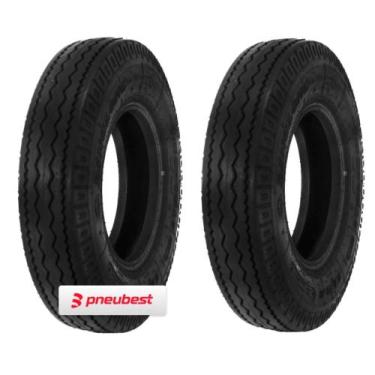 Imagem de Kit 2 Pneus 7.50-16 LT Liso 16 Lonas 126/123K LL9 Linglong
