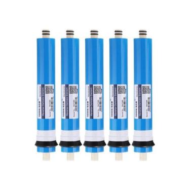 Imagem de Kit 5 Membrana 100Gpd Osmose Reverse 390Litros Diarios Ro - Br Fish Aq