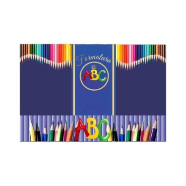 Imagem de Painel de Lona Alfabetização Formatura ABC - Fabrika de Festa, 180x120