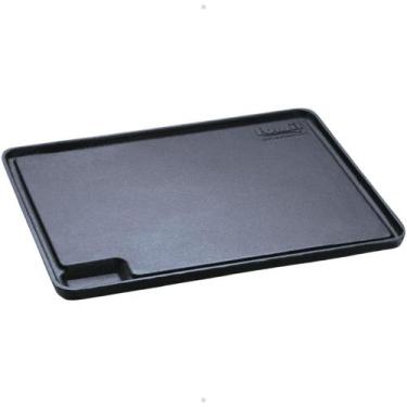 Imagem de Chapa de Ferro Fundido Lisa Retangular 23x28cm Bifeteira Grill Panela 