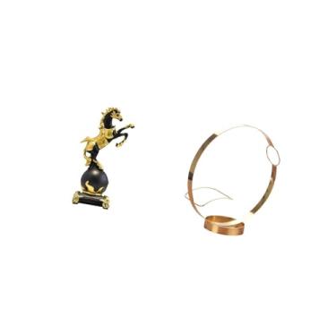 Imagem de Bothyi Suporte para Garrafa de Vinho com Escultura Animal Moderna, Suporte de Metal, Organizador de Prateleira para Sala de Estar, Mesa, Enfeite de Mesa, Col