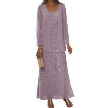 Imagem de Vestidos para a mãe da noiva Clothfun Sequin Wisteria Tamanho 0