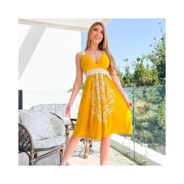 Imagem de Vestido Linda Vestido curto de algodão estampado primavera-verão - Lig