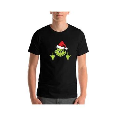 Imagem de Camiseta Christmas Grinch Fingers Easter Unissex Fashion - Lightbek Of