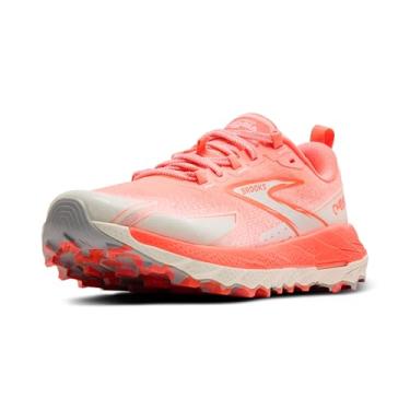 Imagem de Brooks Tênis de corrida feminino Cascadia 18 Mountain Trail, Ember/Blue Wash/Flame, 40