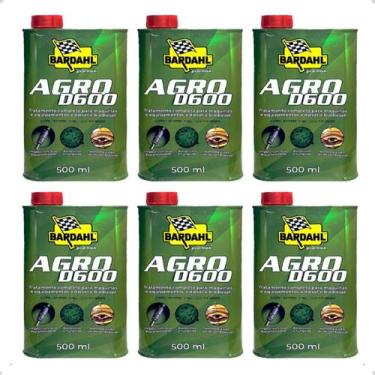 Imagem de Kit 6 Agroprotetivo D600 Bardahl Diesel E Biodiesel 500ml, Verde