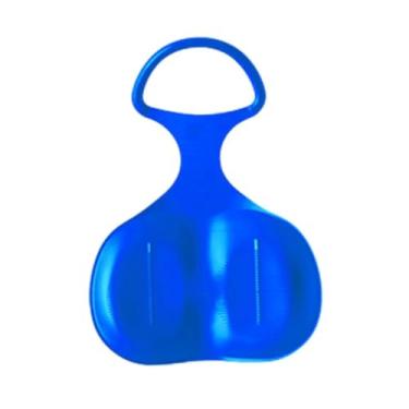 Imagem de Generic Trenó de neve, trenó de luge grande tobogã durável com alça, prancha de esqui resistente, trenó em declive para meninos e meninas, azul