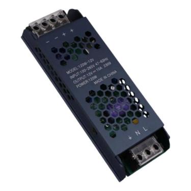 Imagem de 2X Fonte Driver Slim Perfil 12V 10A 120W Fita Led Cob Smd