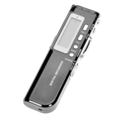 Imagem de Mini Gravador Voz Portátil Ativado Por Som Grava Áudio 8Gb