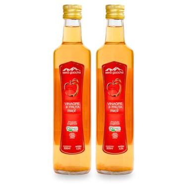 Imagem de Vinagre de Maçã Orgânico Serra Gaúcha Acidez 4% Kit 2 Unidades 500mL