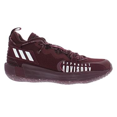 Imagem de adidas Tênis de basquete unissex adulto Dame 7 Extply, Borgonha, 10.5 Women/9 Men