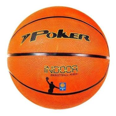 Imagem de Bola De Basquete Mirim Tamanho 5 Poker Cor Laranja