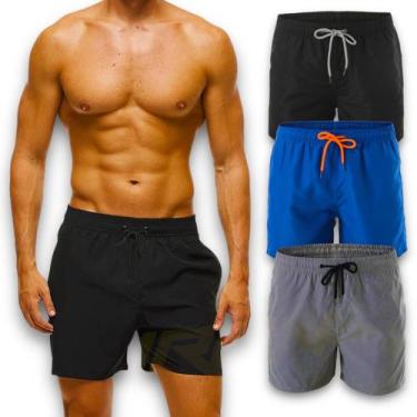 Imagem de Short Bermuda TACTEL GROSSO ELITE Masculino Praia Treino Academia Corr