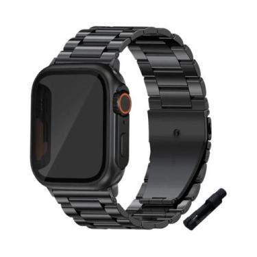 Imagem de Pulseira De Aço Inoxidável Para Apple Watch 45mm 41mm 40mm 44mm Bracel