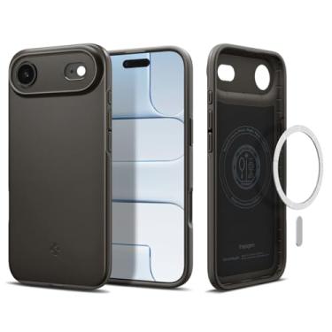 Imagem de Capa Spigen para iPhone 17 Air, ajuste fino [MagFit] projetada para Apple iPhone 17 Air - Gunmetal